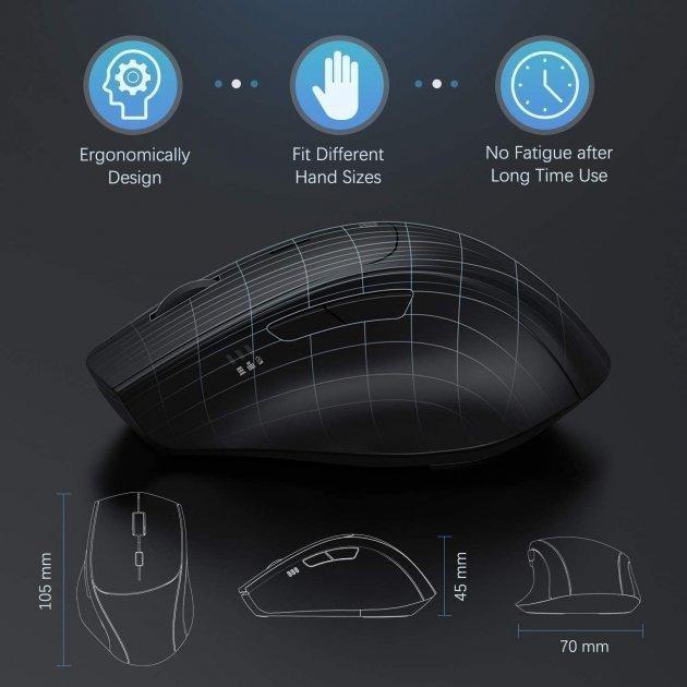 [BNIB] Jelly Comb (MS037) 2in1 Wireless Mouse, USB Dongle & USB Type C, Double Bluetooth Mouse