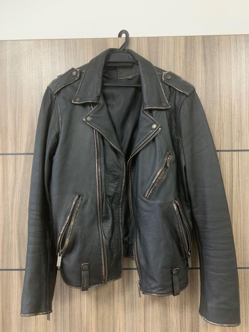 Bolongaro trevor leather jacket mens hot sale