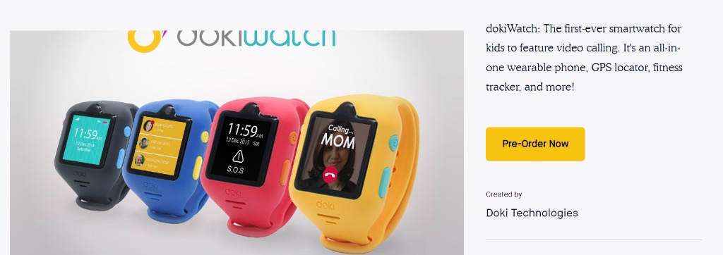 Brand New Kids Doki Watch never used Pink in Colour