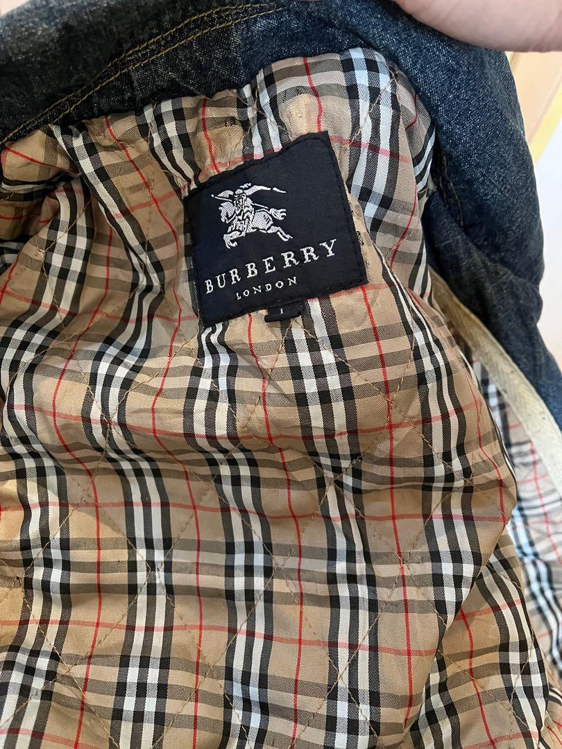 BURBERRY denim Jacket coat, Fesyen 