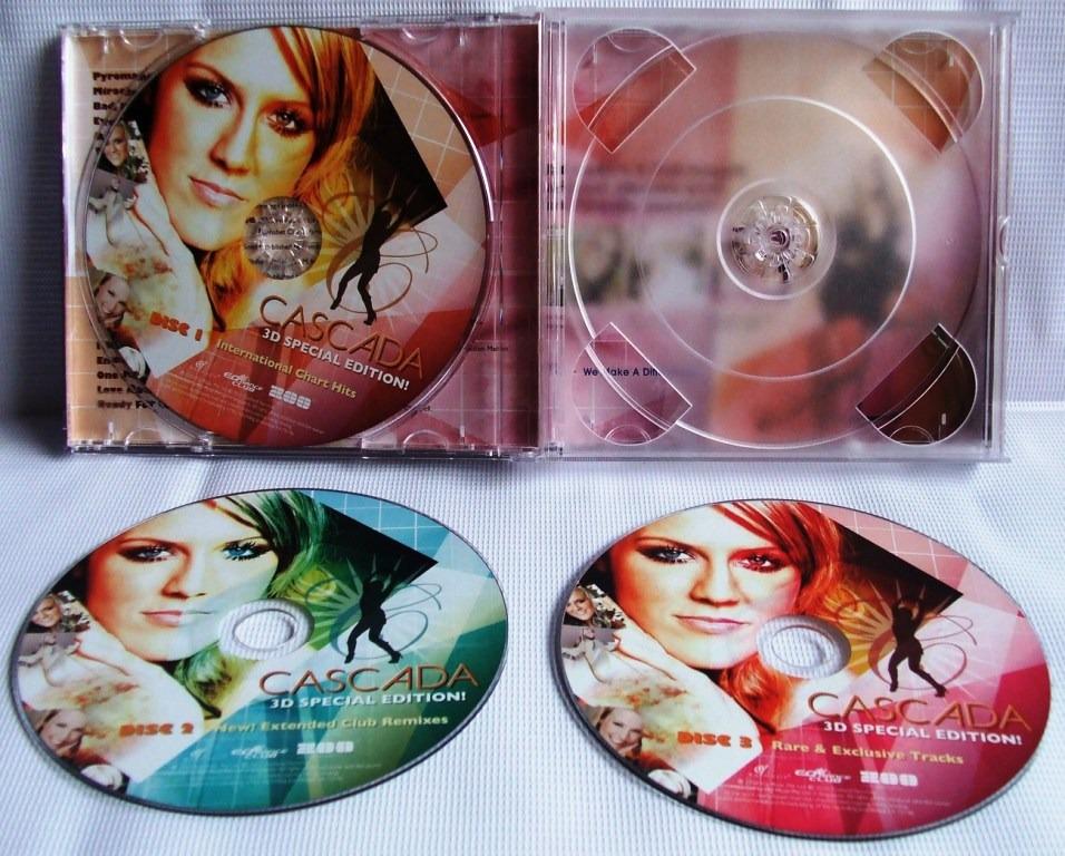 Cascada 3D Special Edition 3CD International Chart Hits + Extended Club ...