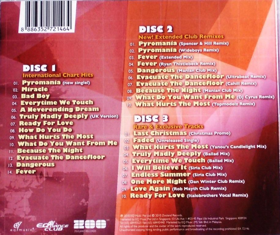 Cascada 3D Special Edition 3CD International Chart Hits + Extended Club ...