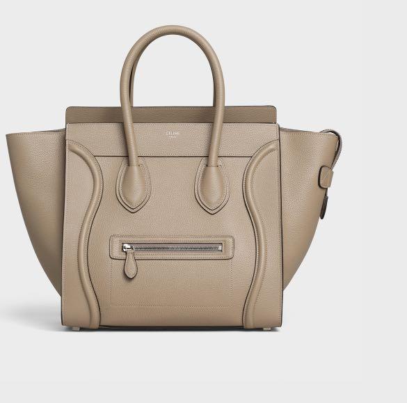 Celine luggage top beige