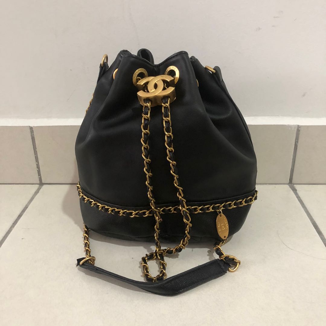 Chanel Bucket Bag, Luxury, Bags & Wallets on Carousell