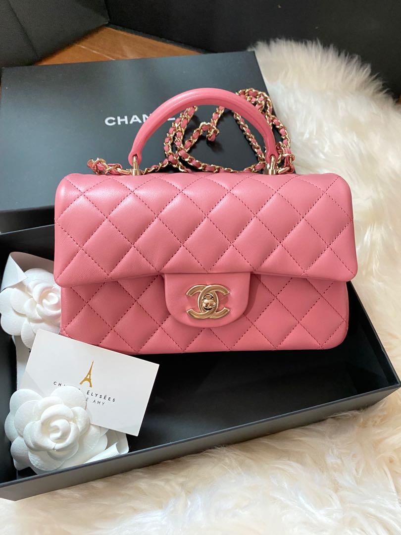 Chanel top handle 22a, Luxury, Bags & Wallets on Carousell