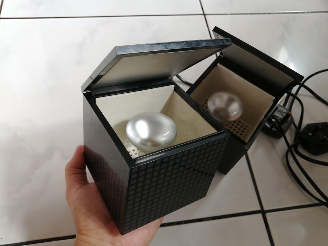 Classic 1980s Cini & Nils Cuboluce Table / Bedside Cube Lamp (Category: Lighting) located in Makati City. Submitted by thepatentedmill.ph (Listing ID 1166346152, Image 1). Description: - Classic 1980s Cini & Nils Cuboluce Table / Bedside CubeLamp - by F. Bettonica and M. Melocchi for Cini & Nils / Made in Italy. - Good Working Condition - Wire Type - 8/10 Overall Cosmetics. - 250V / Needs Universal Plug Adator - Price: 5,000.00 / Each Negotiable 