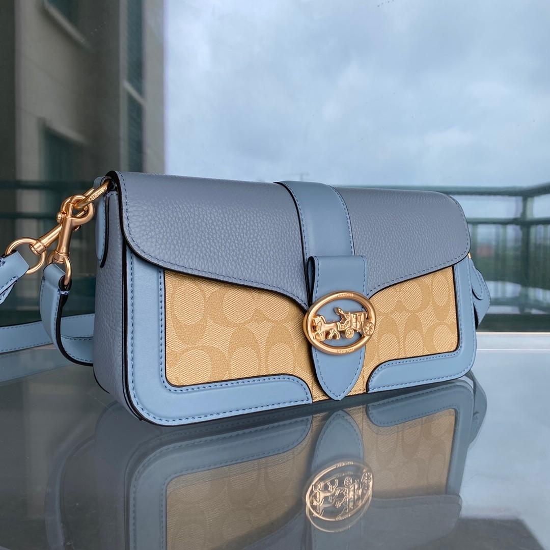 Coach blue tabby shoulder bag clearance