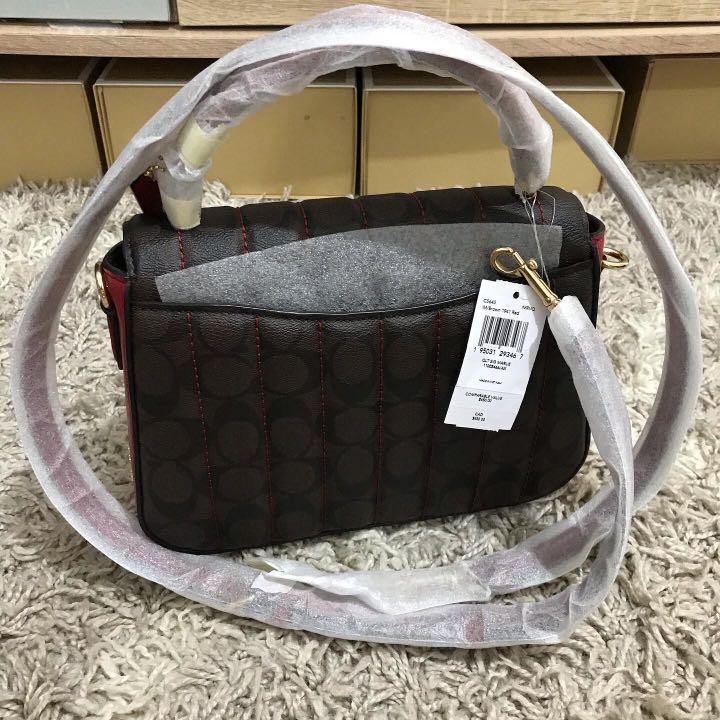 Coach marlie top handle in quilted signature, Women's Fashion, Bags & Wallets, Crossbody Bags