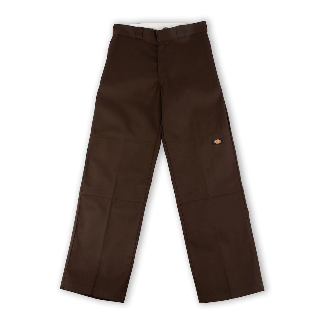 dickies double knee pants in dark chocolate brown vintage, Men's Fashion,  Bottoms, Trousers on Carousell