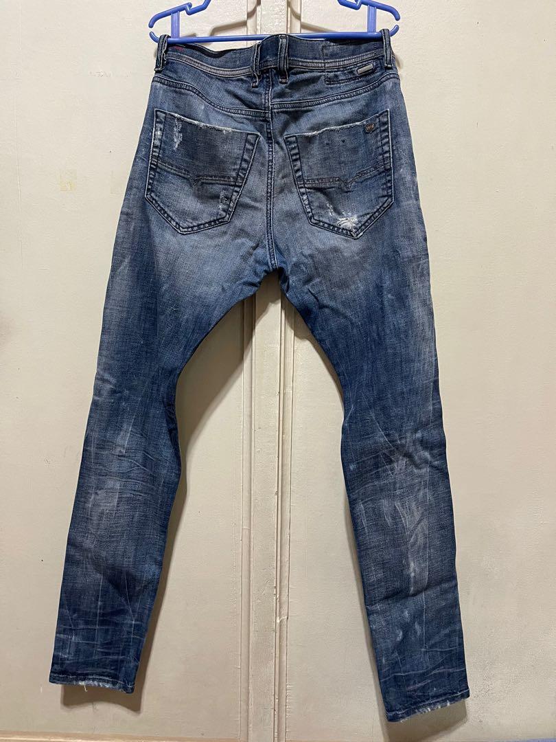 Dynamics rookie Forurenet Diesel Jeans - Slim Ripped Jeans, Men's Fashion, Bottoms, Jeans on Carousell