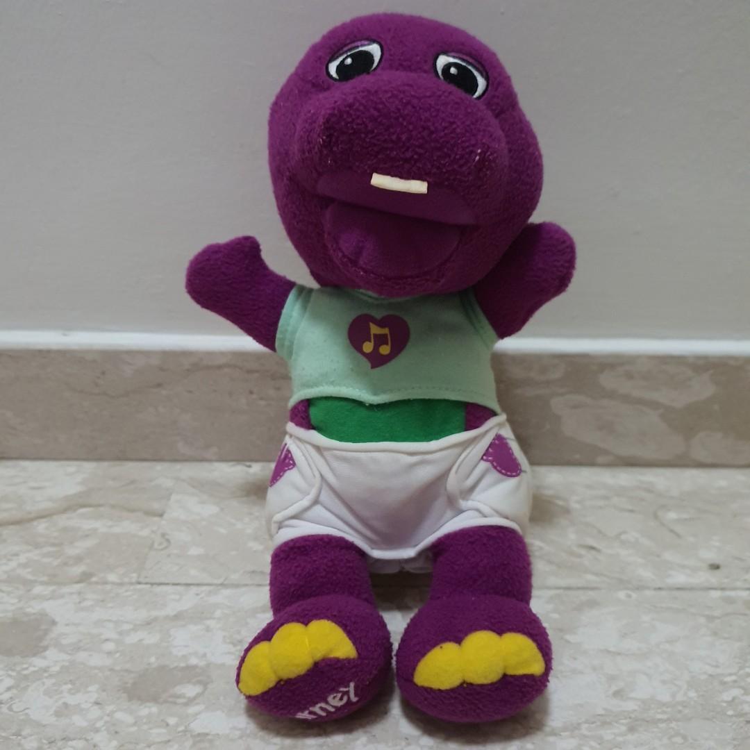 Disney Authentic BarneyTM Dinosaur 3 Main Characters (Barney, B.J. & BabyBop) + Barney Weighted