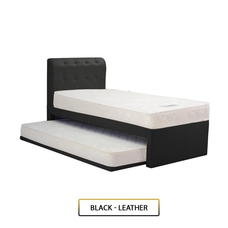 Elie 3 in 1 Single Bed Frame Pull Out Bed with Mattress Bundle in 6