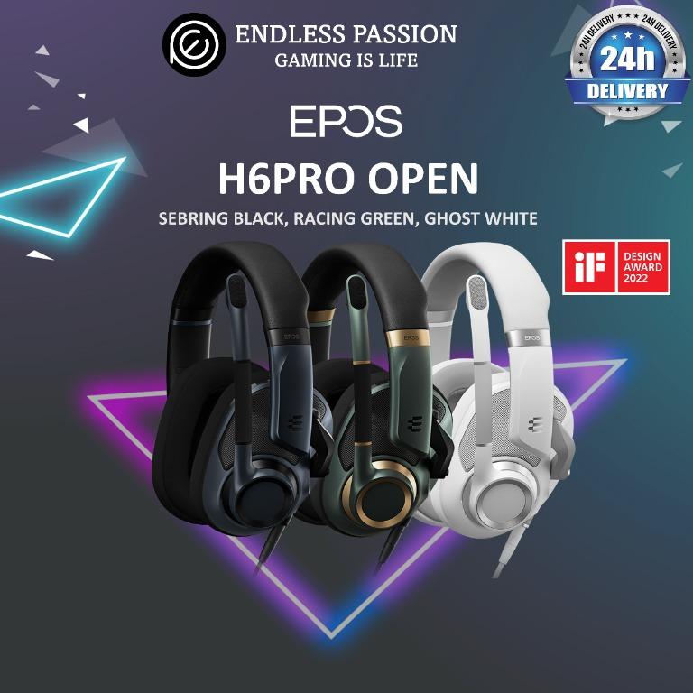 EPOS H6 PRO Closed Wired Acoustic Gaming Headset - Black