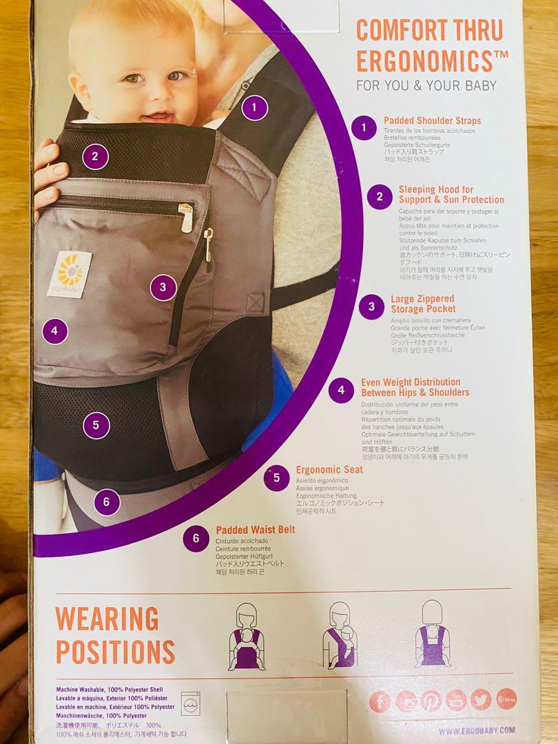 Ergobaby Performance Baby Carrier Babies Kids Going Out Carriers Slings on Carousell