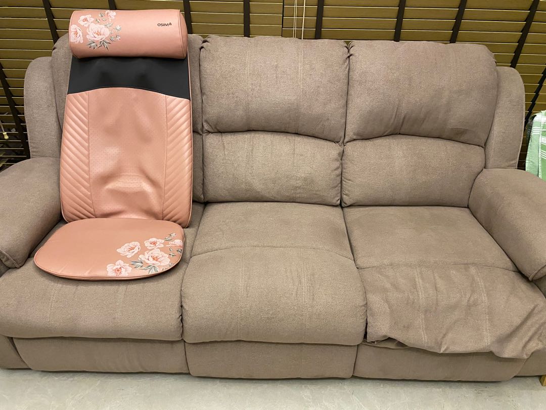 Fabric recliner sofa, Furniture & Home Living, Furniture, Sofas on