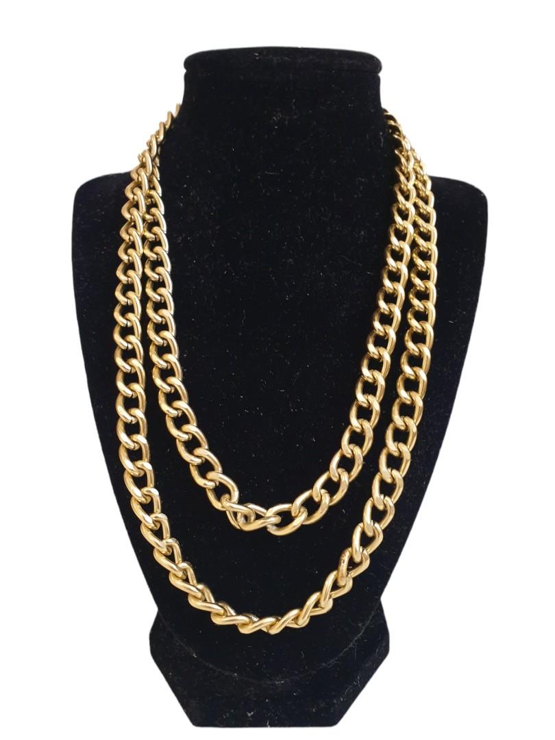 Faux Gold Big Rope Rapper Chain Stage Performance 90s Style Old School ...