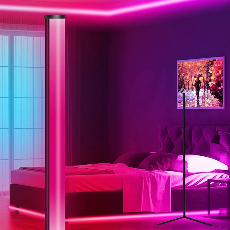 (FREE DELIVERY + WARRANTY) LDF01 Floor Lamp LED Corner Floor Lamp RGB
