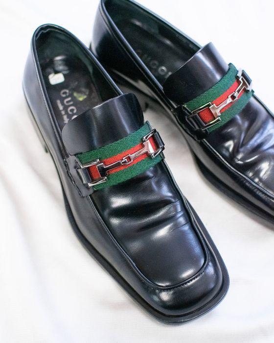 gucci leather platform loafer with horsebit