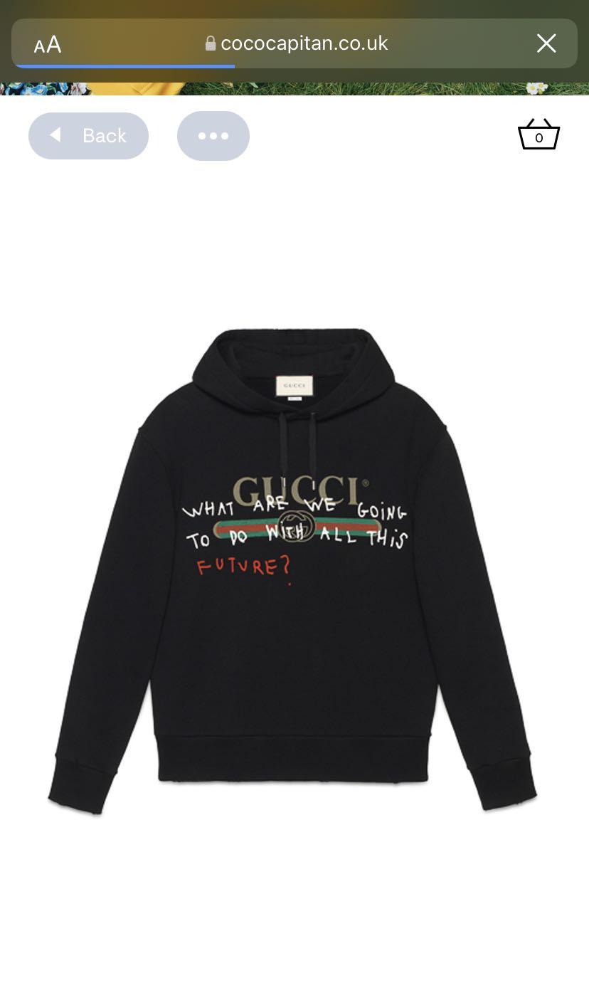 gucci coco capitan black future hoodie, Women's Fashion, Jackets and Outerwear on Carousell