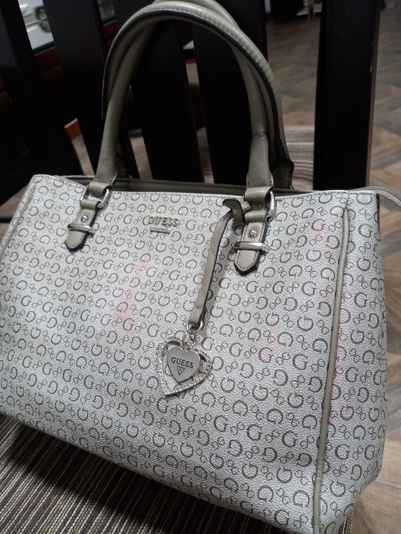 Guess monogram handbag hot sale