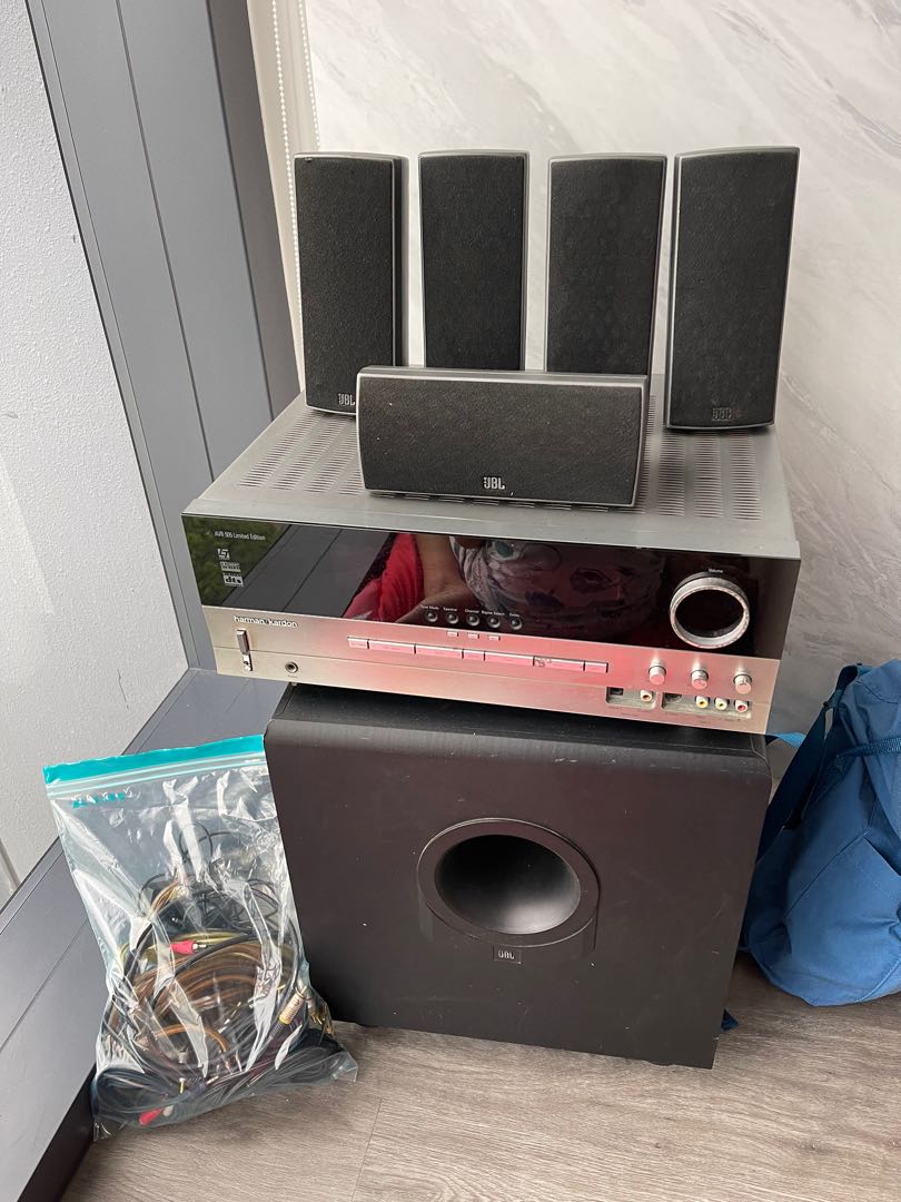 Harman Kardon amplifier + jbl speaker and sub woofer, Audio, Soundbars