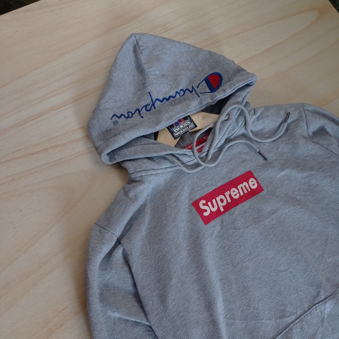 Harga hoodie supreme x champion original discount