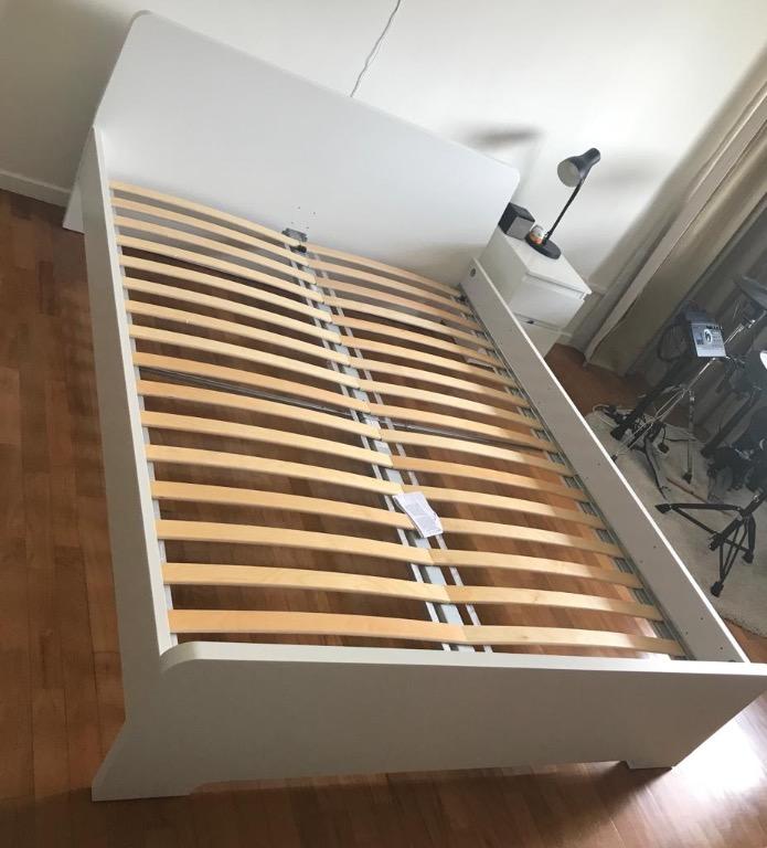 Ikea Askvoll bed frame 150 x 200, Furniture & Home Living, Furniture