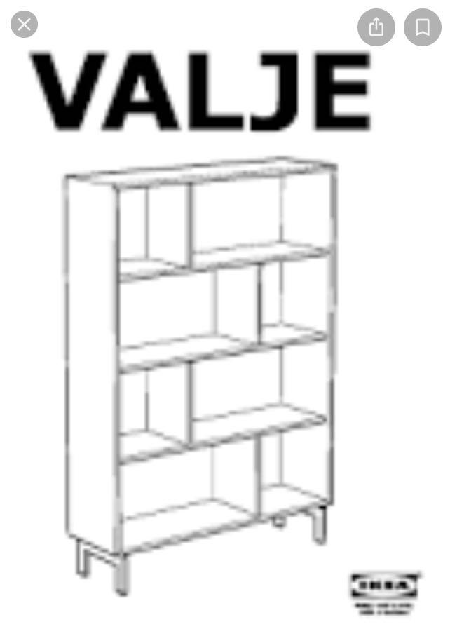 Ikea 2025 valje bookshelf