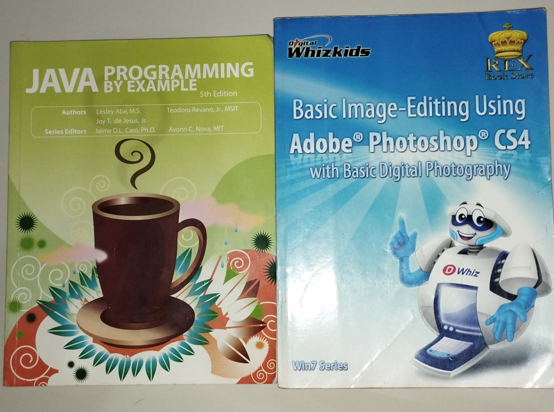 Java Programming by example 5th edition and Adobe Photoshop CS4 Senior ...