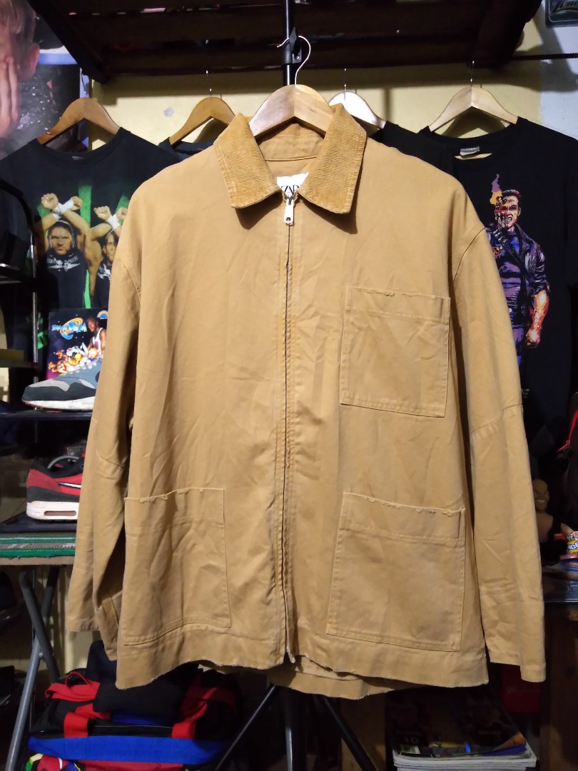 (L) Zara Chore Jacket, Men's Fashion, Coats, Jackets and Outerwear on