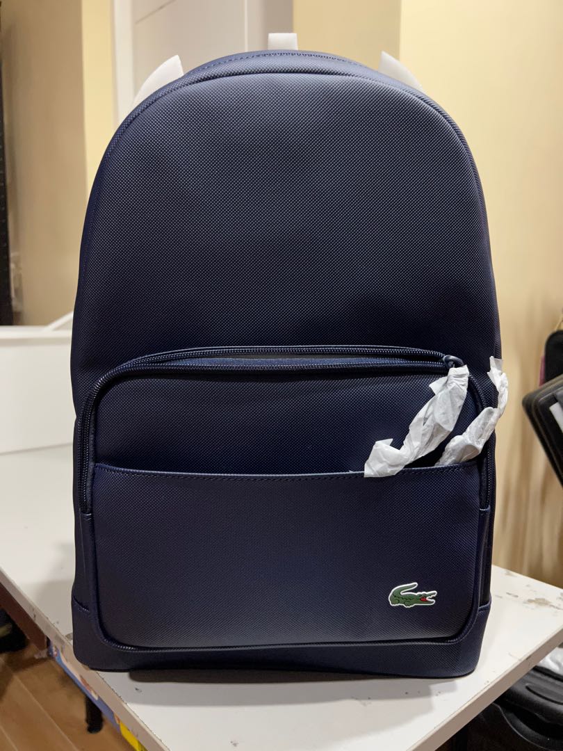 Lacoste backpack navy, Men's Fashion, Bags, Backpacks on Carousell