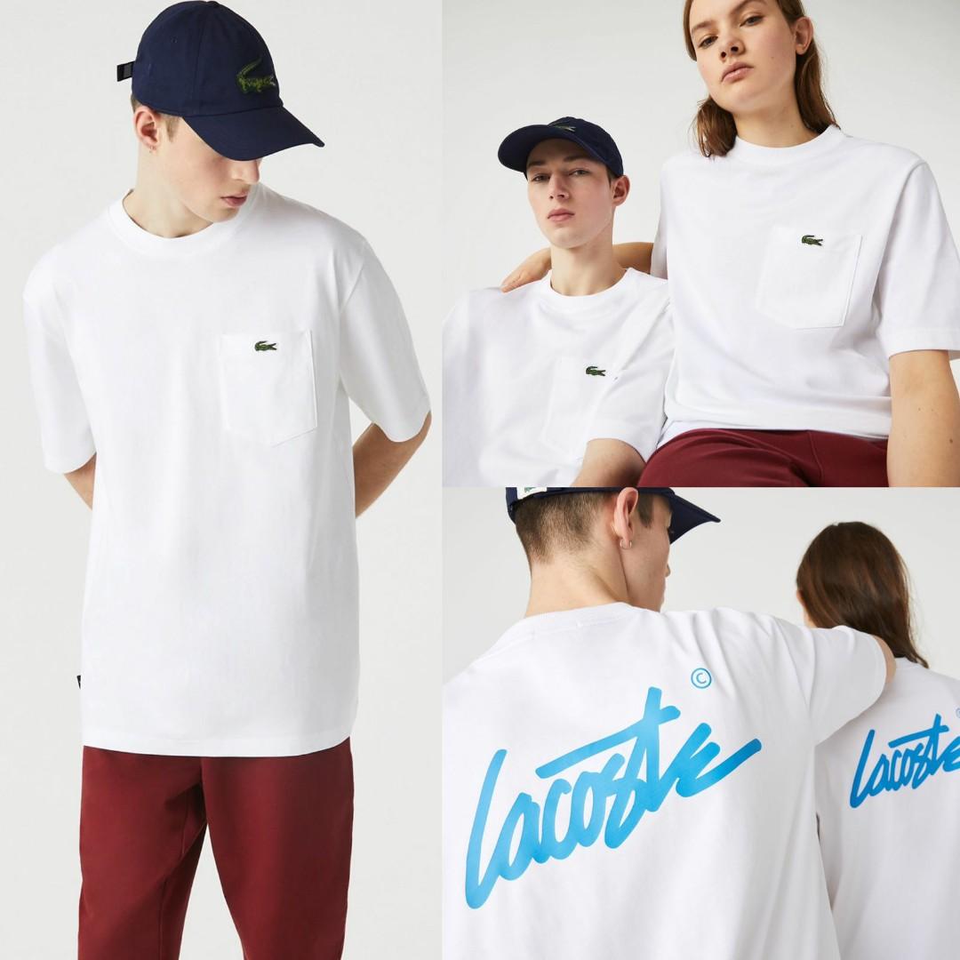 Lacoste pocket print cotton shirt 