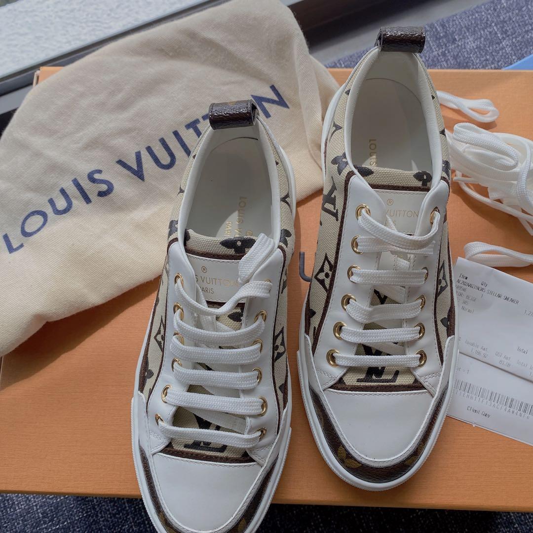 Louis Vuitton Stellar Denim Sneakers, Luxury, Sneakers & Footwear on  Carousell
