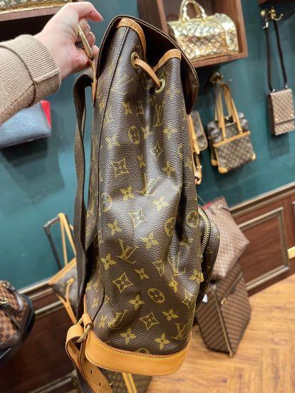 Vintage Louis Vuitton Montsouris Monogram LV BACKPACK Rucksack Travel Purse  School Bag Tote Satchel