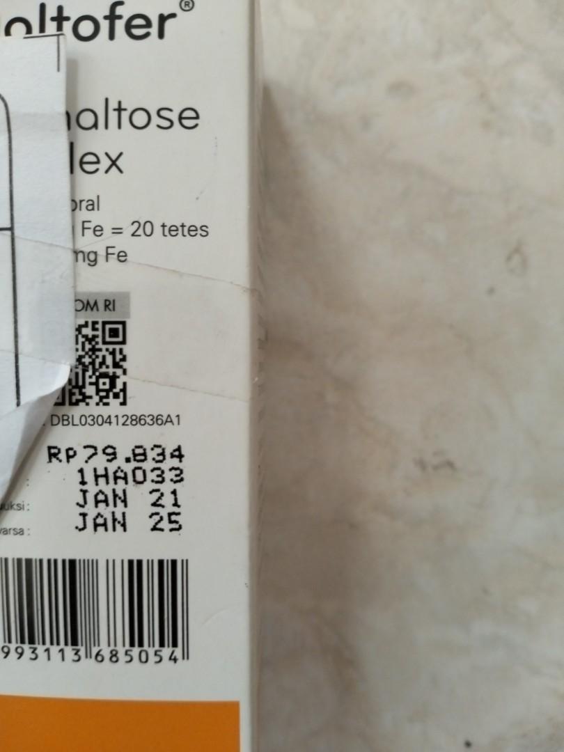 Maltofer drop obat zat besi, Bayi & Anak, Perawatan & Makanan Anak di