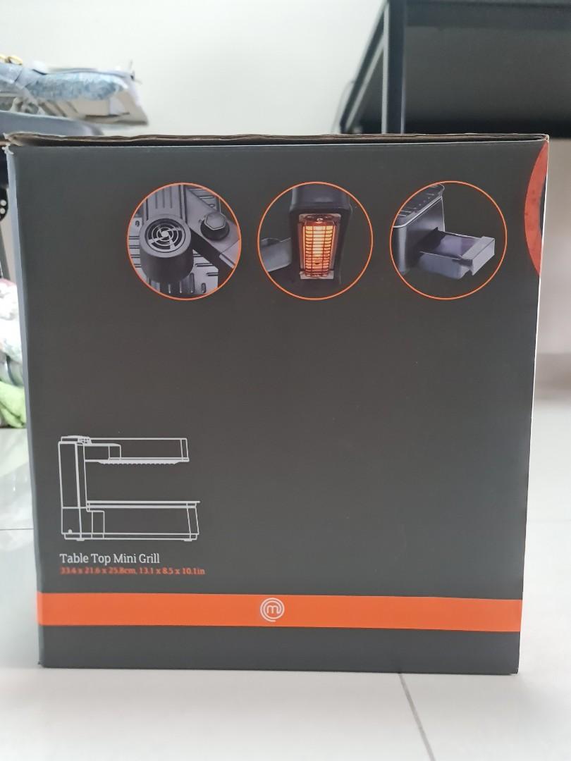MASTERCHEF TABLE TOP MINI GRILL BBQ GRILLER BARBECUE SMOKLESS VENTILATED PAN, TV & Home