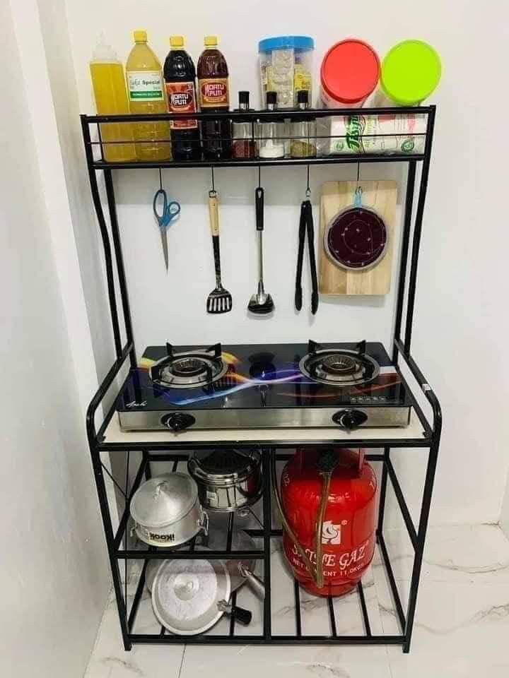 METAL GAS STOVE RACK STAND, Furniture & Home Living, Home Improvement ...