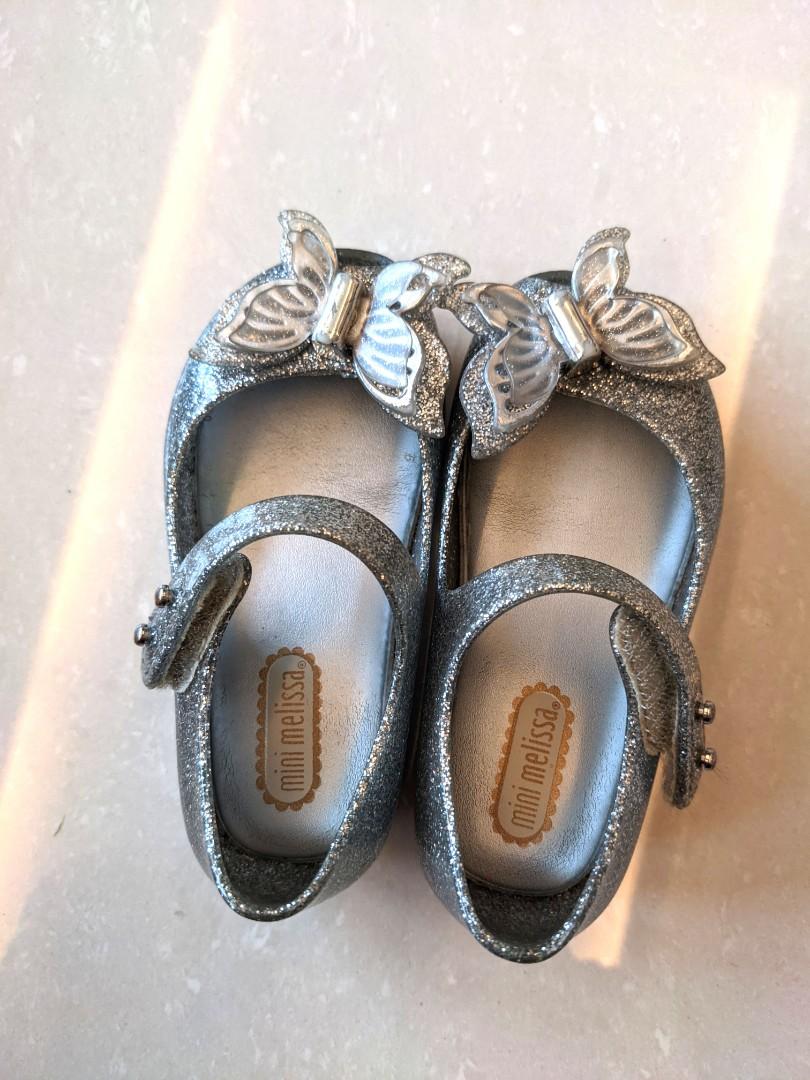 Mini melissa top silver shoes