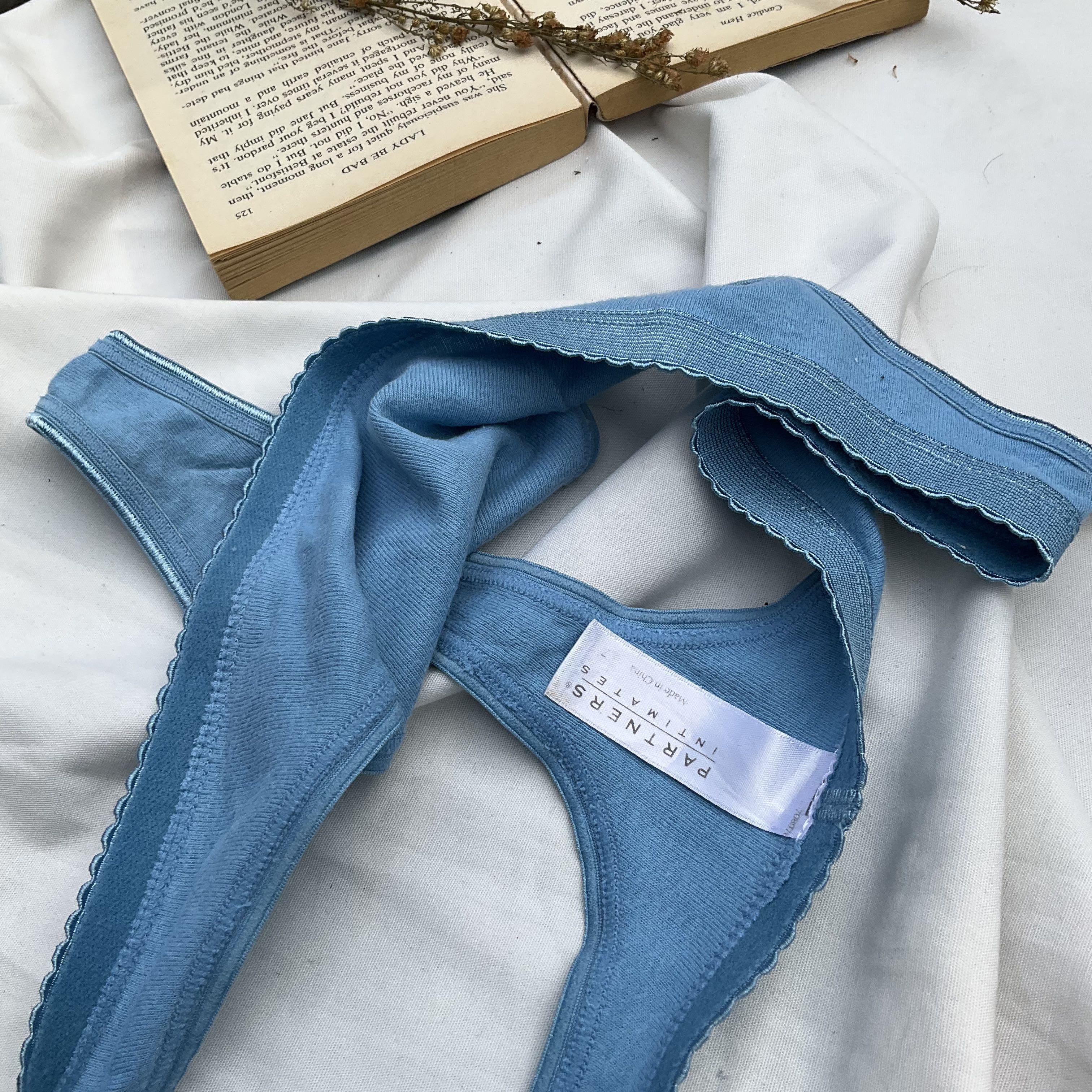 m-l partners blue thong underwear (Category: Undergarments & Loungewear) located in Mabalacat. Submitted by agapimaria (Listing ID 1166399512, Image 3). Description: This is love, maria Brand: partners Type: thong Size: l 🍓items are washed and sanitized but we still recommend once recieved, give them a good cleaning. 🍓please manage your expectation as these are thrift items mop: gcash shopee checkout +10 (transaction fee) *ship out once a week 