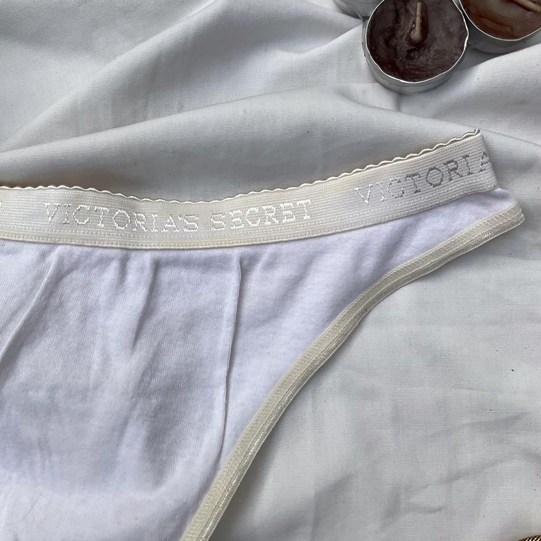 m-l victoria's secret white thong g string (Category: Undergarments & Loungewear) located in Mabalacat. Submitted by agapimaria (Listing ID 1166398128, Image 3). Description: This is love, maria Brand: Victoria's Secret Type: thong Size: m-l 🍓items are washed and sanitized but we still recommend once recieved, give them a good cleaning. 🍓please manage your expectation as these are thrift items mop: gcash shopee checkout +10 (transaction fee) *s