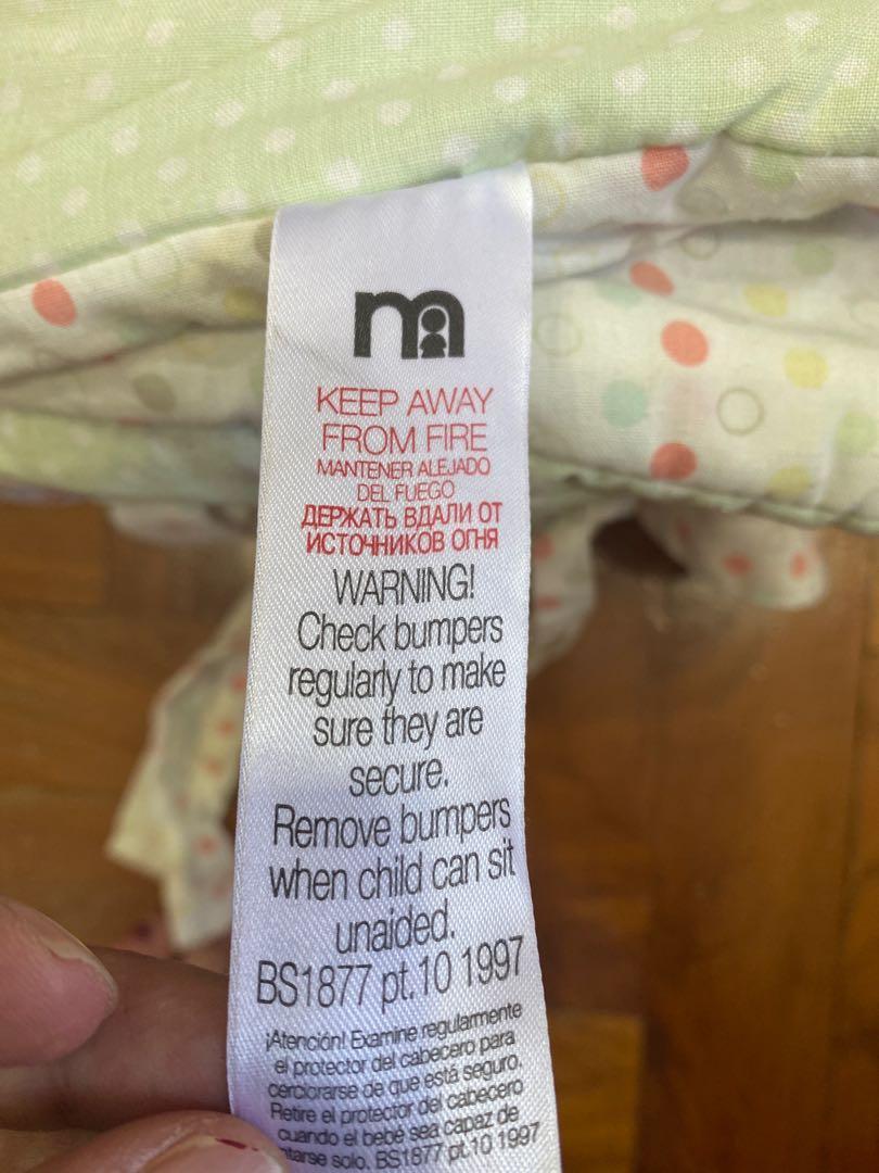 Mothercare baby cot bumper, Babies & Kids, Baby Nursery & Kids