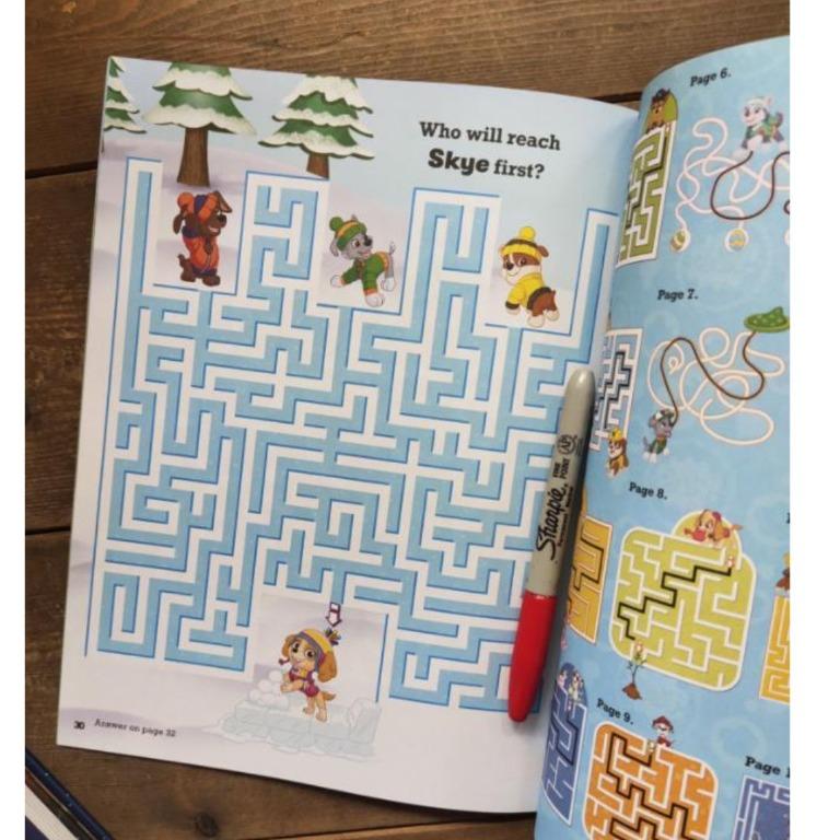 Nickelodeon PAW PATROL - Legendary Mazes Activity Book, Hobbies &amp; Toys ...