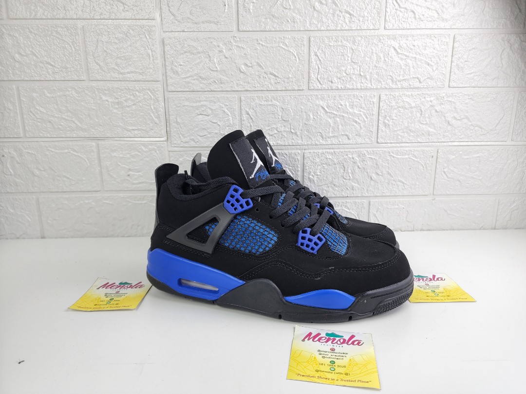 air jordan 4 black and blue