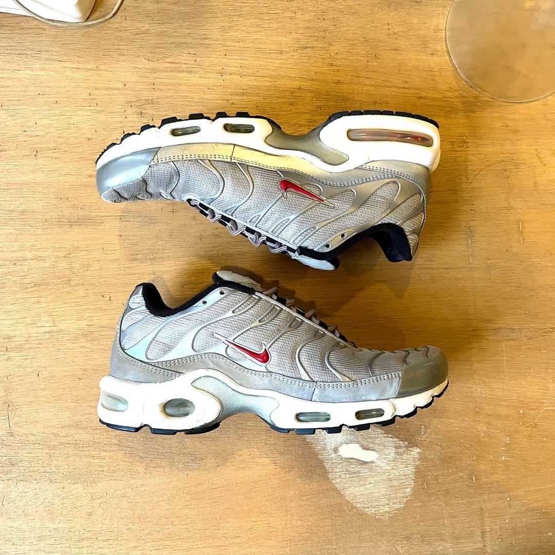 Nike Air Max Plus Silver Men's Fashion, Sneakers on Carousell