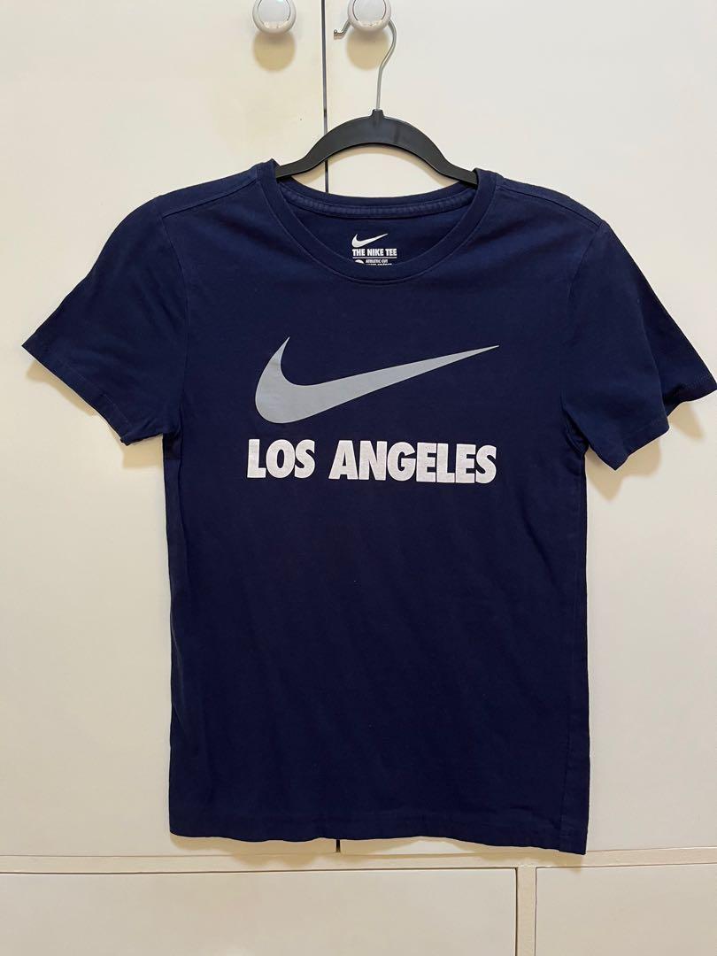 Nike Los Angeles Swoosh Tee (Category: Shirts) located in Las Pinas. Submitted by basicapparel24 (Listing ID 1166282853, Image 1). Description: •Original nike Cotton Tee •Slightly used •Soft pima cotton •Perfect tee for chill nights out •Size Small Location: Las Piñas Delivery: Gogo Express or Grab.