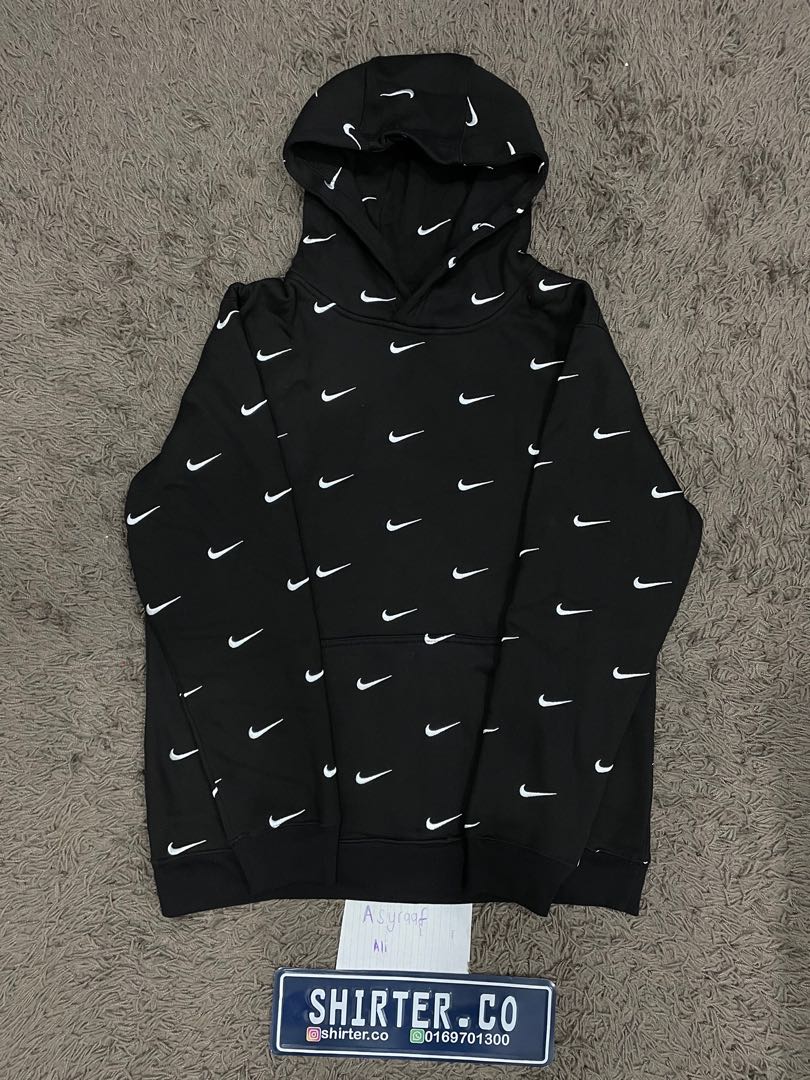 Nike all over swoosh hoodie cheap