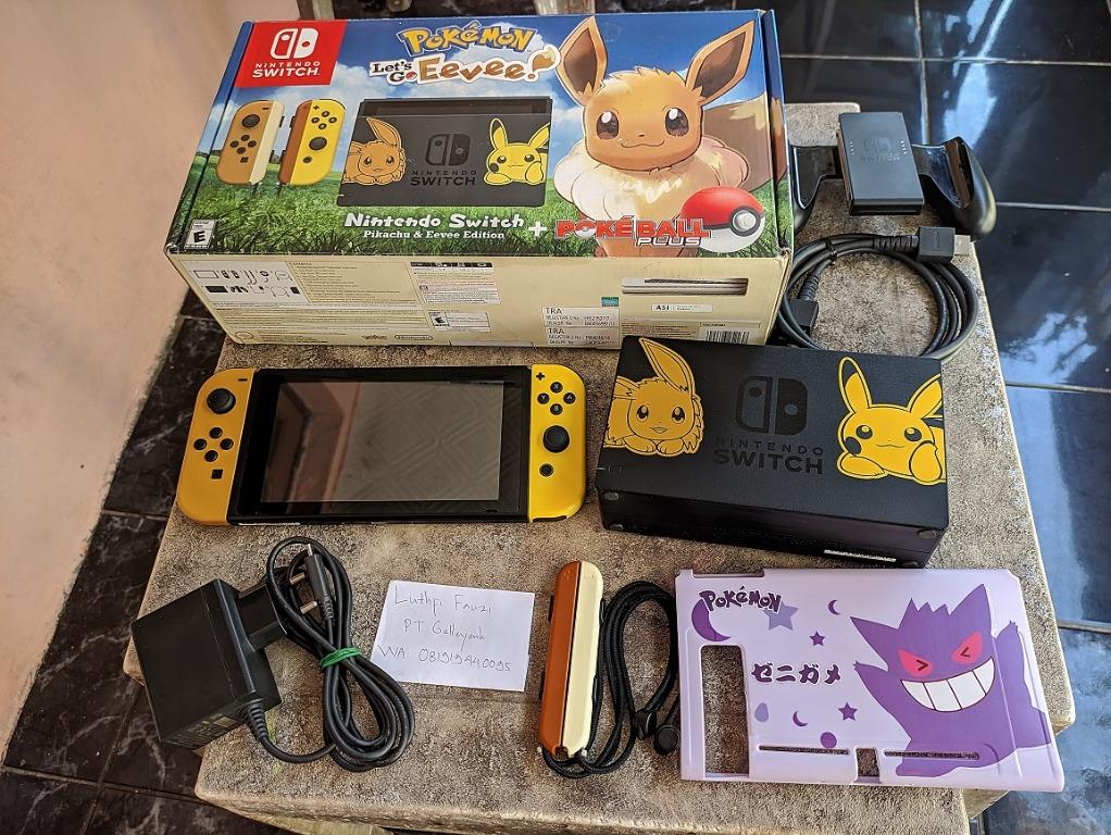 Nintendo Switch Pokemon Lets Go Eevee Limited Edition Fullset, Video