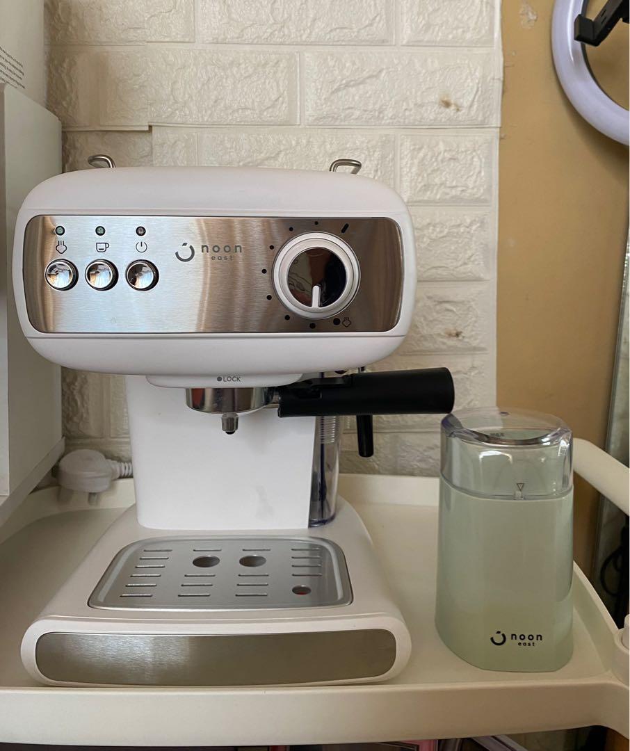 NOON EAST 15BAR COFFEE MACHINE & COFFEE GRINDER, TV & Home Appliances