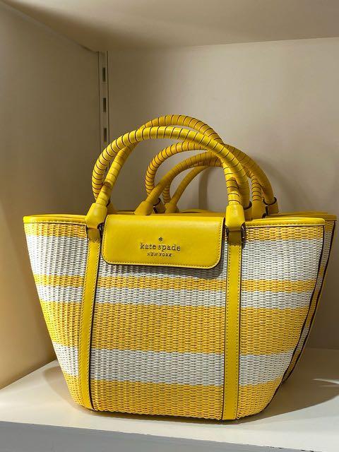 Kate spade straw deals tote