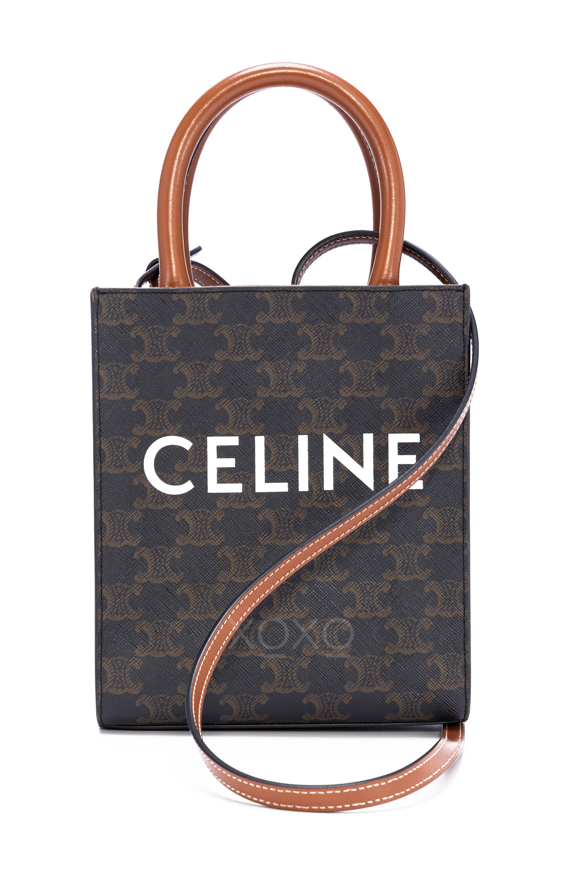 Pre owned Celine Mini Vertical Cabas Triomphe Luxury Bags